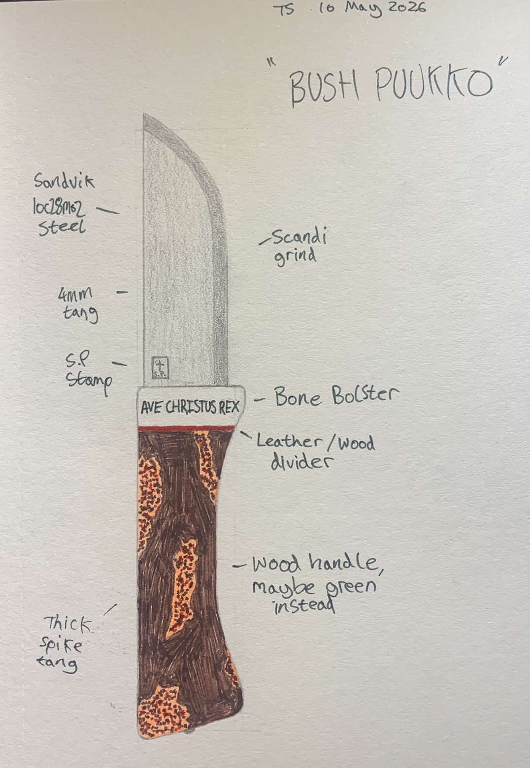 Bush Puukko concept sketch